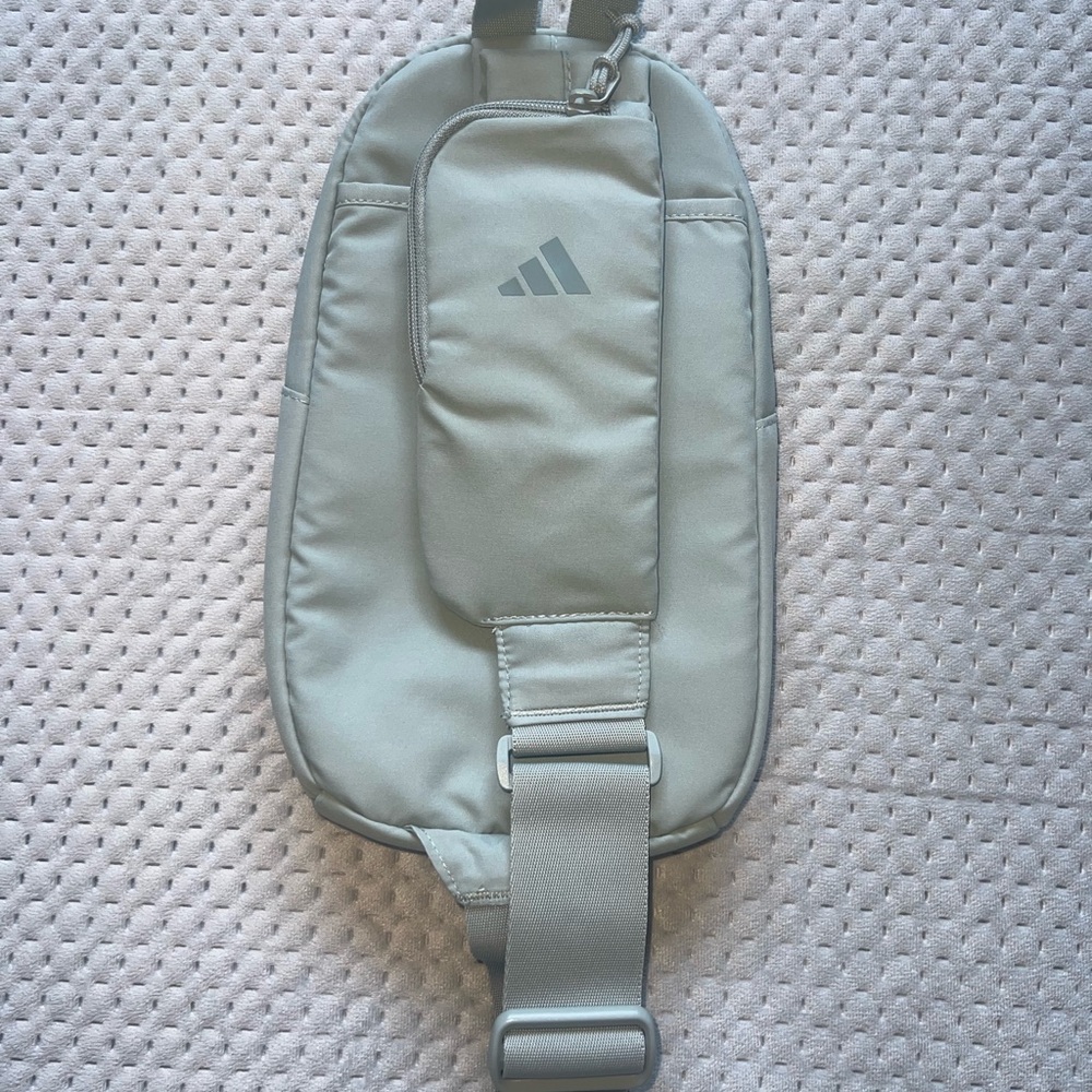 Adidas  Women’s Essentials 3 Sling Crossbody Bag Adjustable Strap | Sage Green - Picture 8 of 12